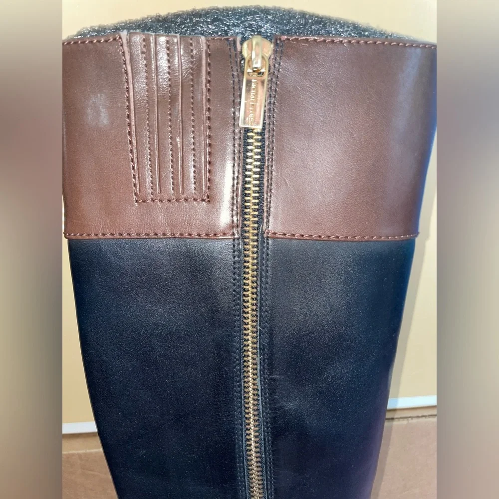Michael Kors Fulton Harness Boot (Black/Mocha) - Picture 6 of 13